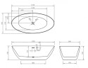 Акриловая ванна Abber 170x80 AB9374-1.7 без гидромассажа