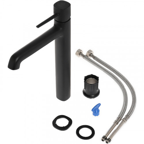 Смеситель для раковины Orange Karl M05-121b Черный латунь