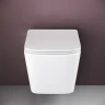 Комплект унитаза DIWO Ceramicanova Metric Rimless CN3007 с сиденьем с инсталляцией DIWO 4501 с клавишей смыва цвет Глянцевый белый