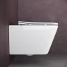 Комплект унитаза DIWO Ceramicanova Metric Rimless CN3007 с сиденьем с инсталляцией DIWO 4501 с клавишей смыва цвет Глянцевый белый