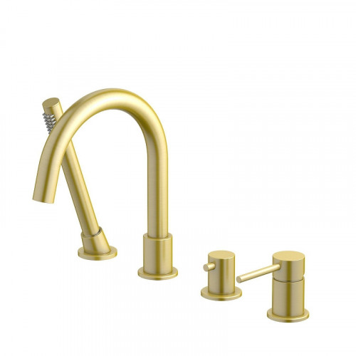 Смеситель на борт ванны Aquatek Европа AQ1348BG цвет Золото шлифованное