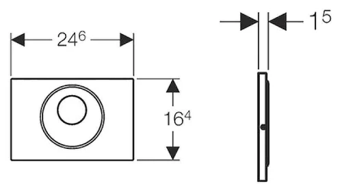 Кнопка смыва для инсталляции Geberit Sigma 10 115.890.SN.5 Хром матовый