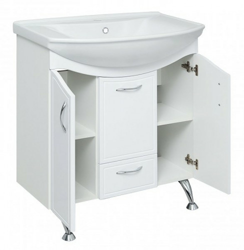 Тумба под раковину Runo Севилья 85 00000000597 Белая МДФ / ЛДСП