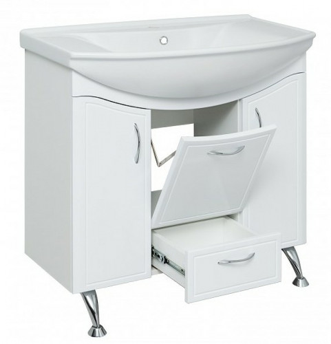 Тумба под раковину Runo Севилья 85 00000000597 Белая МДФ / ЛДСП