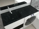 Раковина Stella Polar Мадлен 120 L SP-00001196 с местом под стиральную машину Черный мрамор