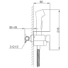 Гигиенический душ со смесителем Frap F2076-9 цвет Оружейная сталь