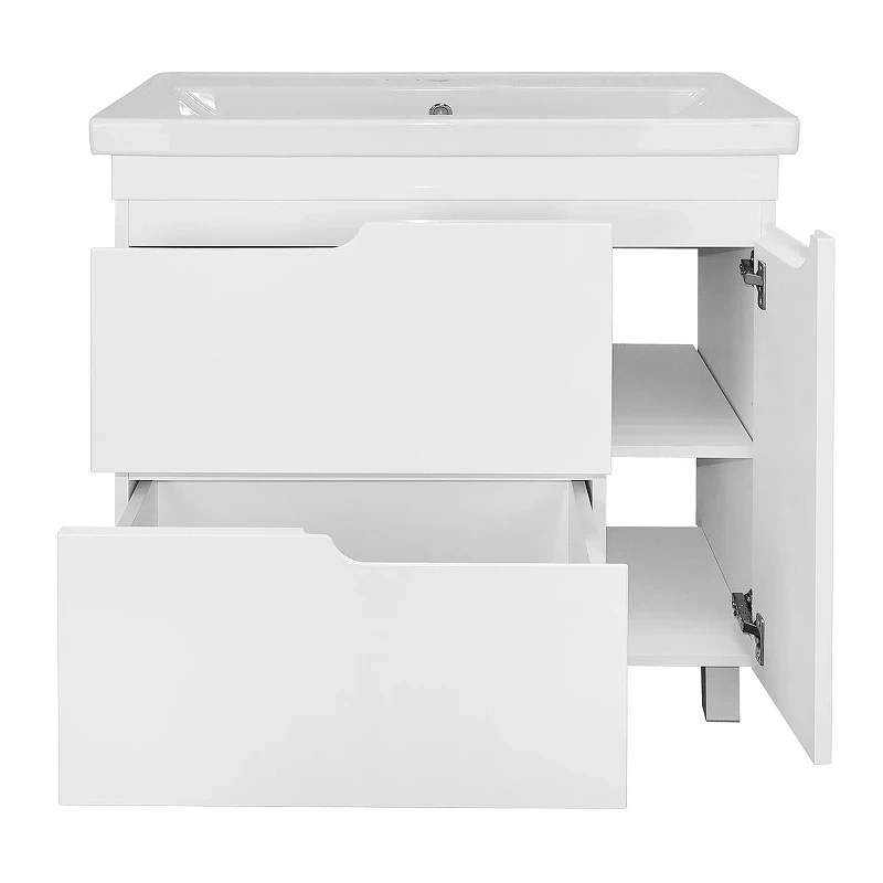 Тумба с раковиной Azario Kantri 80 CS00097254 цвет Белый глянец