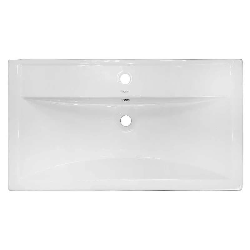 Тумба с раковиной Azario Kantri 80 CS00097254 цвет Белый глянец