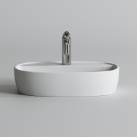 Раковина Ceramicanova Element 50 CN6036 Белая фарфор накладная