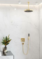 Смеситель для душа Hansgrohe ShowerSelect 15763990 с термостатом Полированное золото латунь встраиваемый