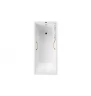 Чугунная ванна Vinsent Veron Devon 190x80 VDV1908045H/VH0012GD цвет Белый с квадратными золотыми ручками