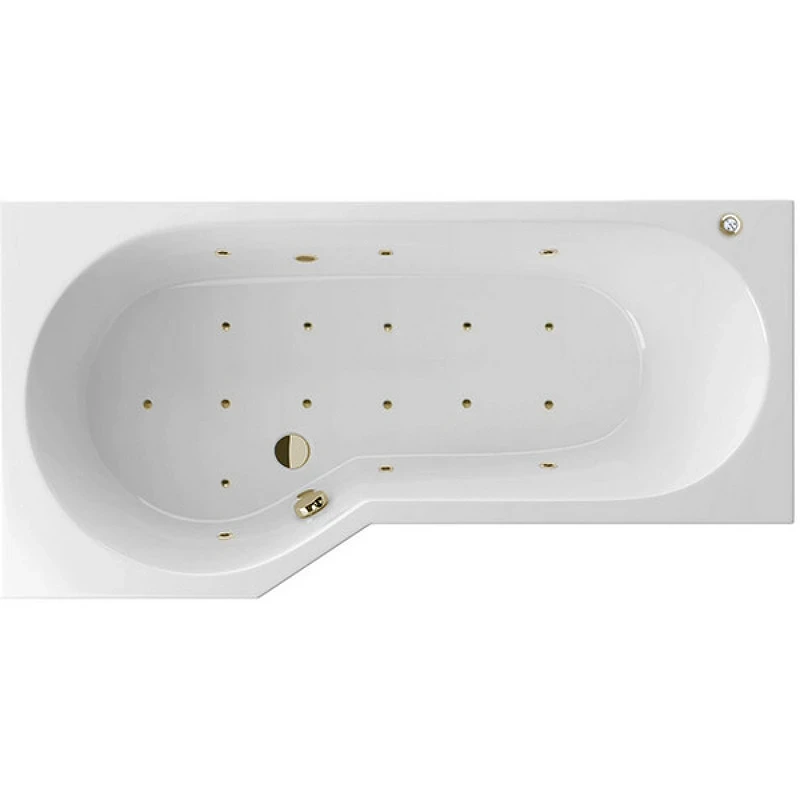 Акриловая ванна Excellent Be Spot 160x80 L WAEX.BSL16.RELAX.BR с гидромассажем