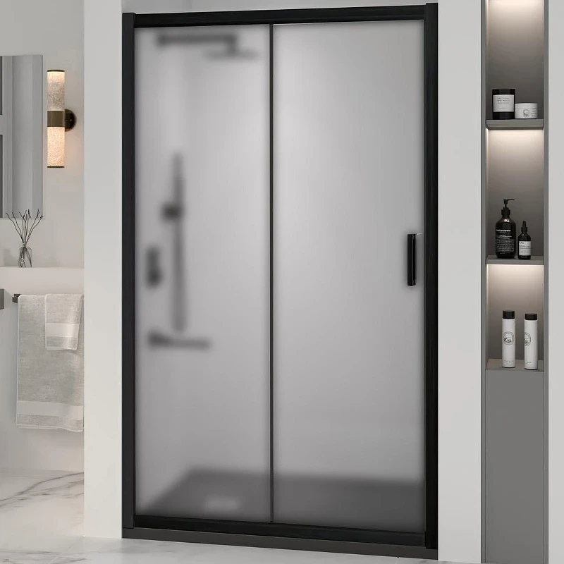Душевая дверь RGW Passage PA-016B 130 350801613-24 профиль Черный стекло матовое-сатинат