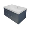 Тумба с раковиной Azario Беллони 80 CS00098081 подвесная цвет Графит