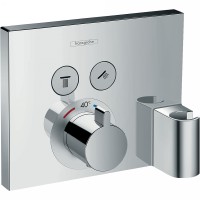 Смеситель для душа Hansgrohe ShowerSelect 15765000 с термостатом Хром латунь встраиваемый