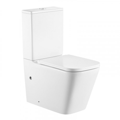 Унитаз компакт Azario Terra Торнадо AZ-6003-A цвет Белый с бачком и сиденьем Микролифт