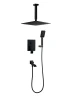 Душевая система FILARETE Waterfall FL1012BL цвет Черный матовый