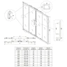 Душевая дверь Veconi Evo 170 E4-GR-170-01-C9 профиль Графит брашированный стекло прозрачное