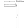 Металлическая полка Aquanet Магнум Н 40 341531 Черная матовая