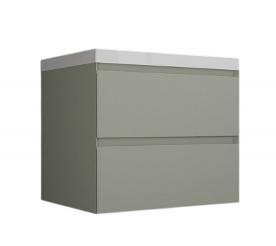 Тумба под раковину Style Line Манхэттен 70 ЛС-00002364 подвесная цвет Олива