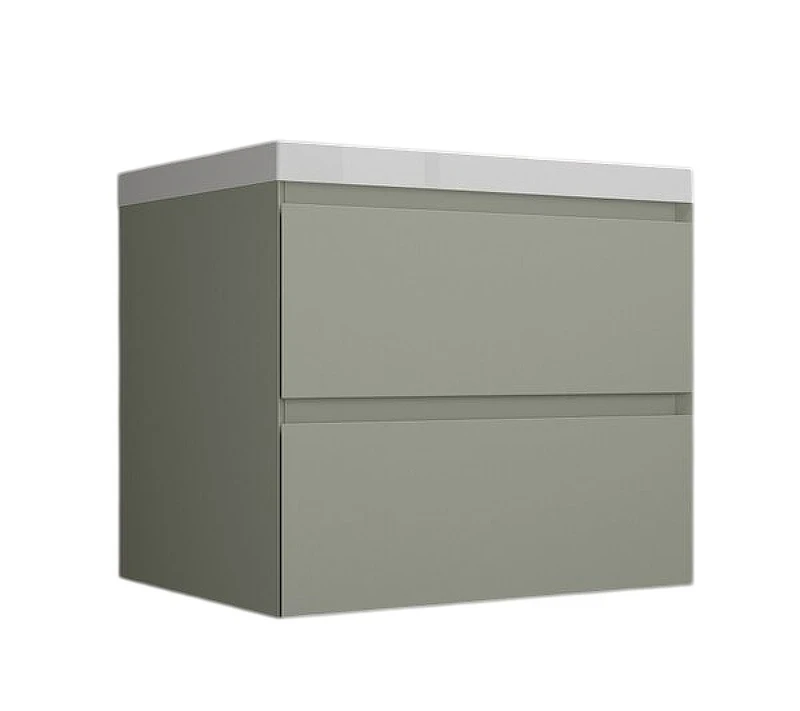 Тумба под раковину Style Line Манхэттен 70 ЛС-00002364 подвесная цвет Олива
