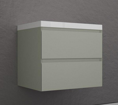 Тумба под раковину Style Line Манхэттен 70 ЛС-00002364 подвесная цвет Олива