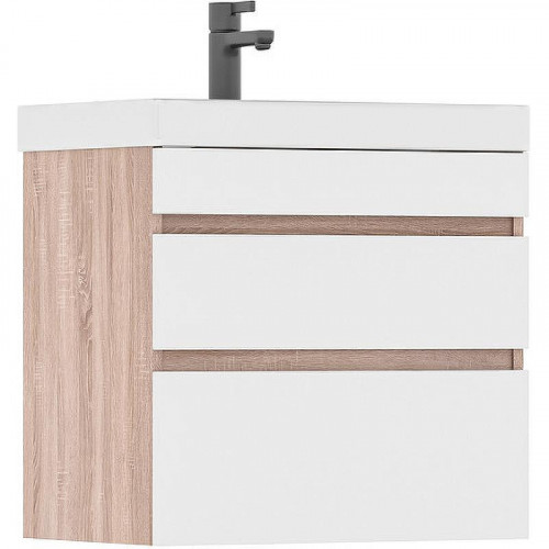 Тумба под раковину Volna Conty 70.2Y tpCNT70.2Y-01 подвесная Белая Дуб снома