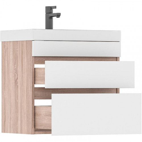 Тумба под раковину Volna Conty 70.2Y tpCNT70.2Y-01 подвесная Белая Дуб снома