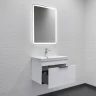Тумба с раковиной Comforty Кама 60 00-00018655 подвесная цвет Белый глянцевый