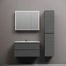 Тумба с раковиной Sancos Folk 90 FL90GS+Ceramicanova Element 90 CN7002 подвесная Grey soft