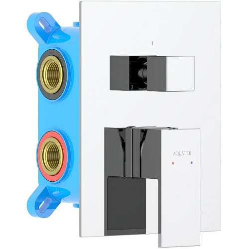 Смеситель для душа Aquatek Либра AQ1647CR Хром латунь встраиваемый