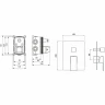 Смеситель для душа Aquatek Либра AQ1647CR Хром латунь встраиваемый
