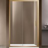 Душевая дверь Vincea Garda 125 VDS-1G125CLG профиль Брашированное золото стекло прозрачное