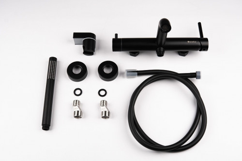 Смеситель для ванны Knotlor Eclipse SS-23/BL цвет Черный матовый