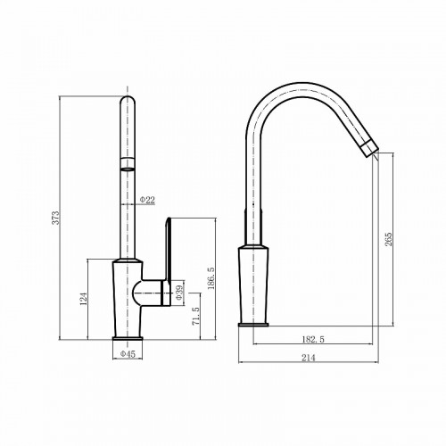 Смеситель для кухни Fashun A54025-7 цвет Черный