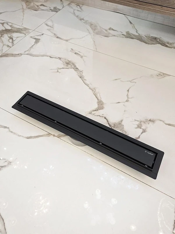 Душевой лоток AltroBagno Livello 60 071208 MB с решеткой цвет Черный матовый / под плитку