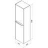 Шкаф пенал Iddis Edifice 35 EDI35W0i97 подвесной Белый