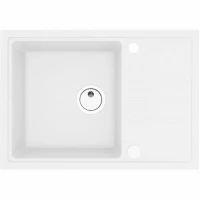 Кухонная мойка Alveus Granital Intermezzo 40 G11 Arctic 680x480x200 1144965 Белая искусственный камень (литьевой мрамор) встраиваемая сверху, встраиваемая снизу