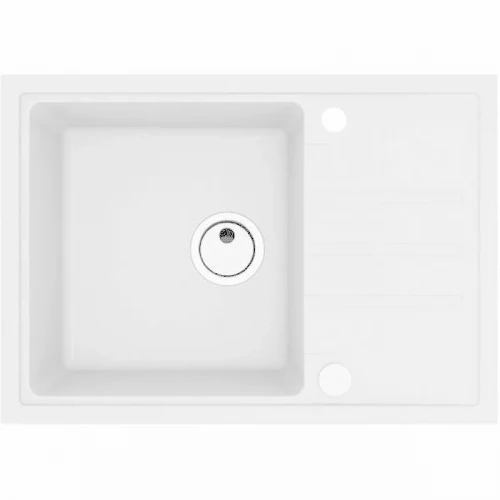 Кухонная мойка Alveus Granital Intermezzo 40 G11 Arctic 680x480x200 1144965 Белая искусственный камень (литьевой мрамор) встраиваемая сверху, встраиваемая снизу