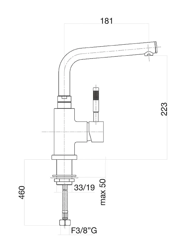 Смеситель для кухни Fiore Xenon 44NN5490 цвет Черный матовый