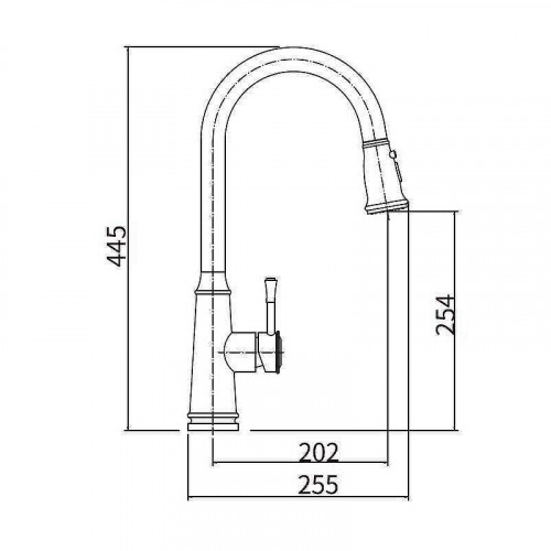 Смеситель для кухни Fashun A56108 цвет Сатин