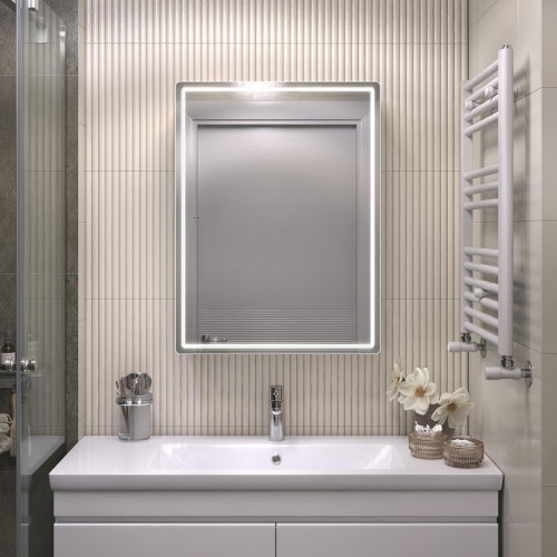 Зеркальный шкаф Vigo Geometry Classic 60 117 с подсветкой цвет Белый