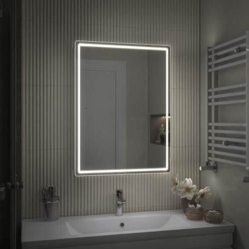 Зеркальный шкаф Vigo Geometry Classic 60 117 с подсветкой цвет Белый