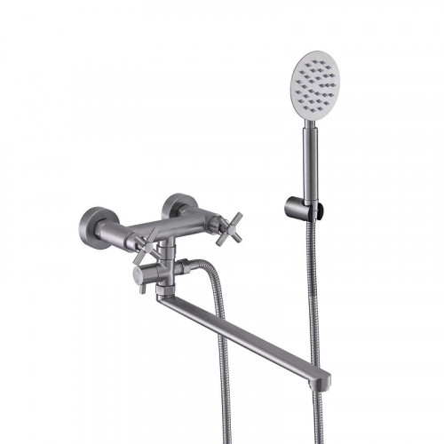 Смеситель для ванны Fashun A52228 универсальный цвет Сатин