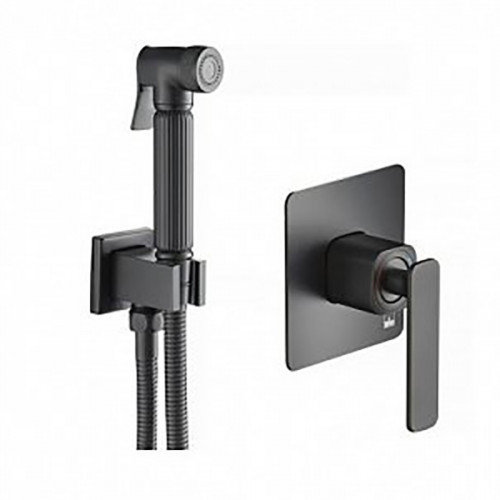 Гигиенический душ со смесителем Timo Torne 4389/03SM Черный латунь на стену