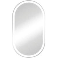 Зеркальный шкаф Континент Elmage black LED 45 МВК049 с подсветкой Черный МДФ / ЛДСП, стекло
