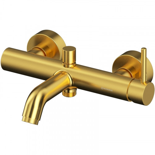 Смеситель для ванны Whitecross Y brushed gold Y1230GLB Брашированное золото латунь на стену