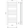Электрический полотенцесушитель Terminus Аврора П12 500х1250 4670078544377 Хром нержавеющая сталь