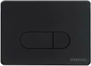 Комплект унитаза с инсталляцией Berges Floe Rimless 043275 с сиденьем Микролифт и Черной матовой клавишей смыва фарфор подвесной