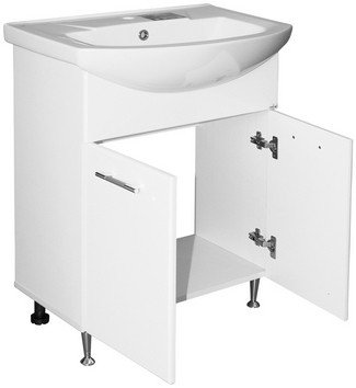 Тумба под раковину Mixline Росток 65 536047 Белая